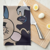 こうもり キッチンタオル (四つ折り)