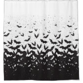 こうもり シャワーカーテン (正面)