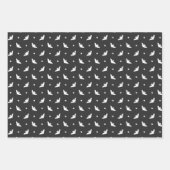 こうもり、ハロウィーン用ラッピング紙シートセット ラッピングペーパーシート (正面2)