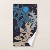 こうもり バスタオルセット (ハンドタオル)