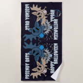 こうもり ビーチタオル (正面)