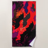 こうもり ビーチタオル (正面)