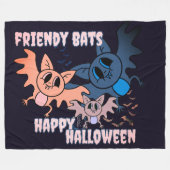 こうもり フリースブランケット (正面(横))