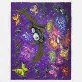 こうもり フリースブランケット (正面)