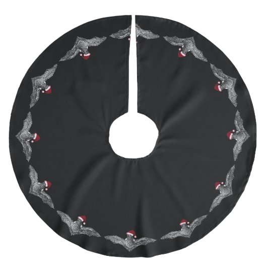 こうもり ブラッシュドポリエステルツリースカート (正面)