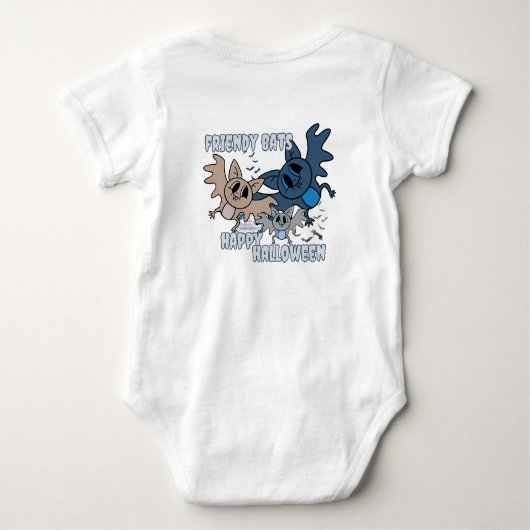 こうもり ベビーボディスーツ (裏面)