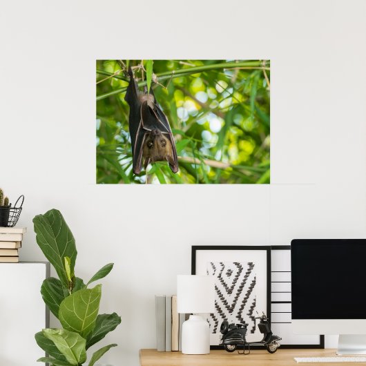 こうもり ポスター (ホームオフィス)