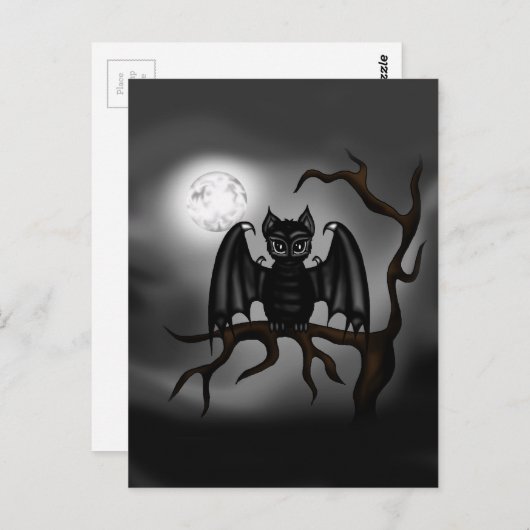 こうもり ポストカード (正面/裏面)