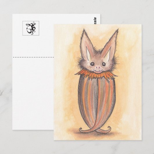 こうもり ポストカード (正面/裏面)