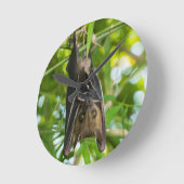 こうもり ラウンド壁時計 (傾斜)