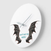 こうもり ラージ壁時計 (傾斜)