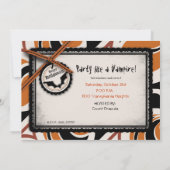 こうもり&ワッキーハロウィーンプリント 招待状 (裏面)