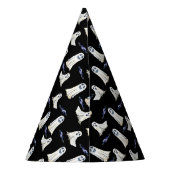 こうもり&幽霊たちパターンハロウィンバースデーパーティーハット パーティーハット (裏面)