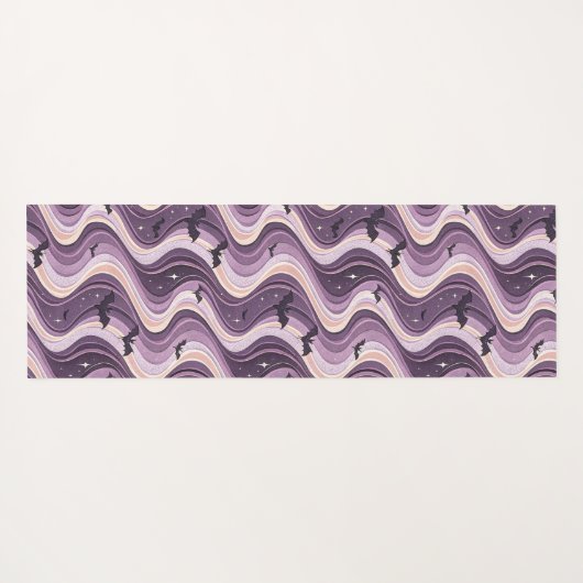 こうもり、月、天波 ヨガマット (裏面(横))