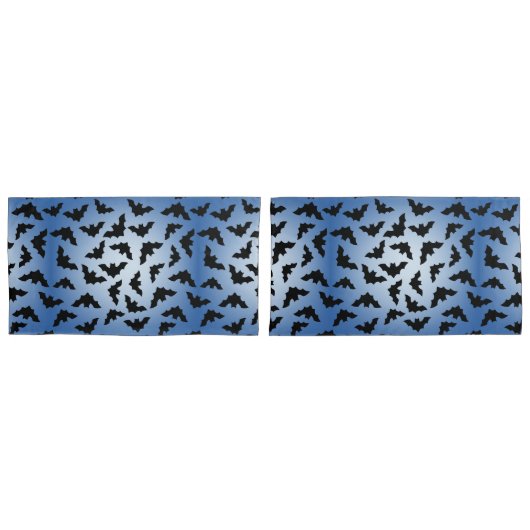 こうもり 枕カバー (正面-セット)