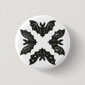 こうもり 缶バッジ (正面)