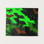 こうもり（航空緑） タペストリー (正面(横))