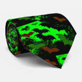 こうもり（航空緑） ネクタイ (ロール)