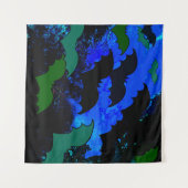 こうもり（青） タペストリー (正面(横))