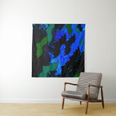 こうもり（青） タペストリー (インサイチュ(横))