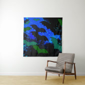 こうもり（青） タペストリー (インサイチュ)