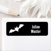 こうもり – 黒 | 防水 ラベル (インサイチュ)