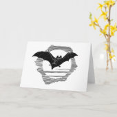 こうもり#1 カード (黄色い花)