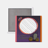 こうもり、Jack o' Lanterns、Tombstone、フォトフレームの追加 マグネット (正面/裏面)