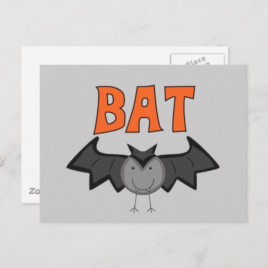 こうもりTシャツとギフト ポストカード (正面/裏面)