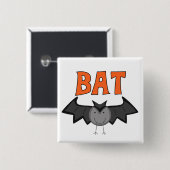 こうもりTシャツとギフト 缶バッジ (正面&裏面)