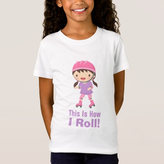 こうやってローラースケートするの Tシャツ (正面)