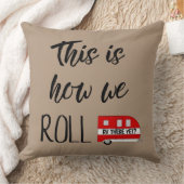 「こうやって転がる」 クッション (ブランケット)