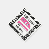 「こうやって転がる」 スタンダードカクテルナプキン (角)