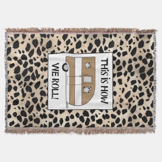 「こうやって転がる」 スローブランケット (正面)