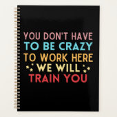 こおもしろいこで働く必要熱狂するはない プランナー手帳 (正面)