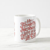 こおもしろいのお気に入りの杯は与え甥が僕に持って行く コーヒーマグカップ (正面右)