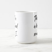 こおもしろいのお茶は熱くて私も コーヒーマグカップ (中央)