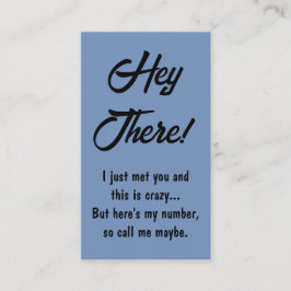 こおもしろいの人は私の番号を呼ぶ多分デートすること コーリングカード