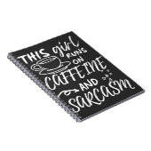 こおもしろいの女走の子はカフェインと皮肉 ノートブック (右側)