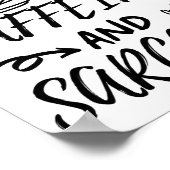 こおもしろいの女走の子はカフェインと皮肉 ポスター (角)