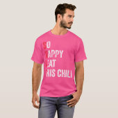 こおもしろいの子食べど熱い辛い可愛いPep Tシャツ (正面フル)