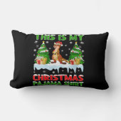 こおもしろいれは私のクリスマス・パジャマだ ランバークッション (正面)