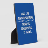 こおもしろいんな風に踊って飲め フォトプラーク (側面)