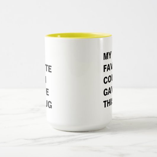 こお気に入りのこ与えのバおもしろいグ マグカップ (中央)