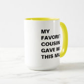 こお気に入りのこ与えのバおもしろいグ マグカップ (正面右)