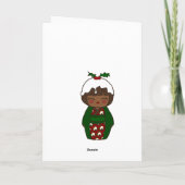 こけしのクリスマスプリンのカード シーズンカード (裏面)