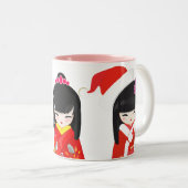 こけしの人形コレクション ツートーンマグカップ (正面右)