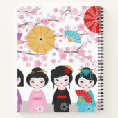 こけしの人形 ノートブック (裏面)