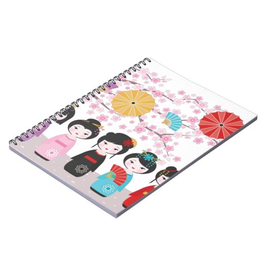 こけしの人形 ノートブック (左側)