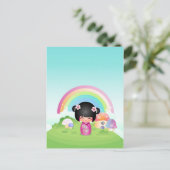 こけしキューティーランドのポストカード ポストカード (スタンド正面)